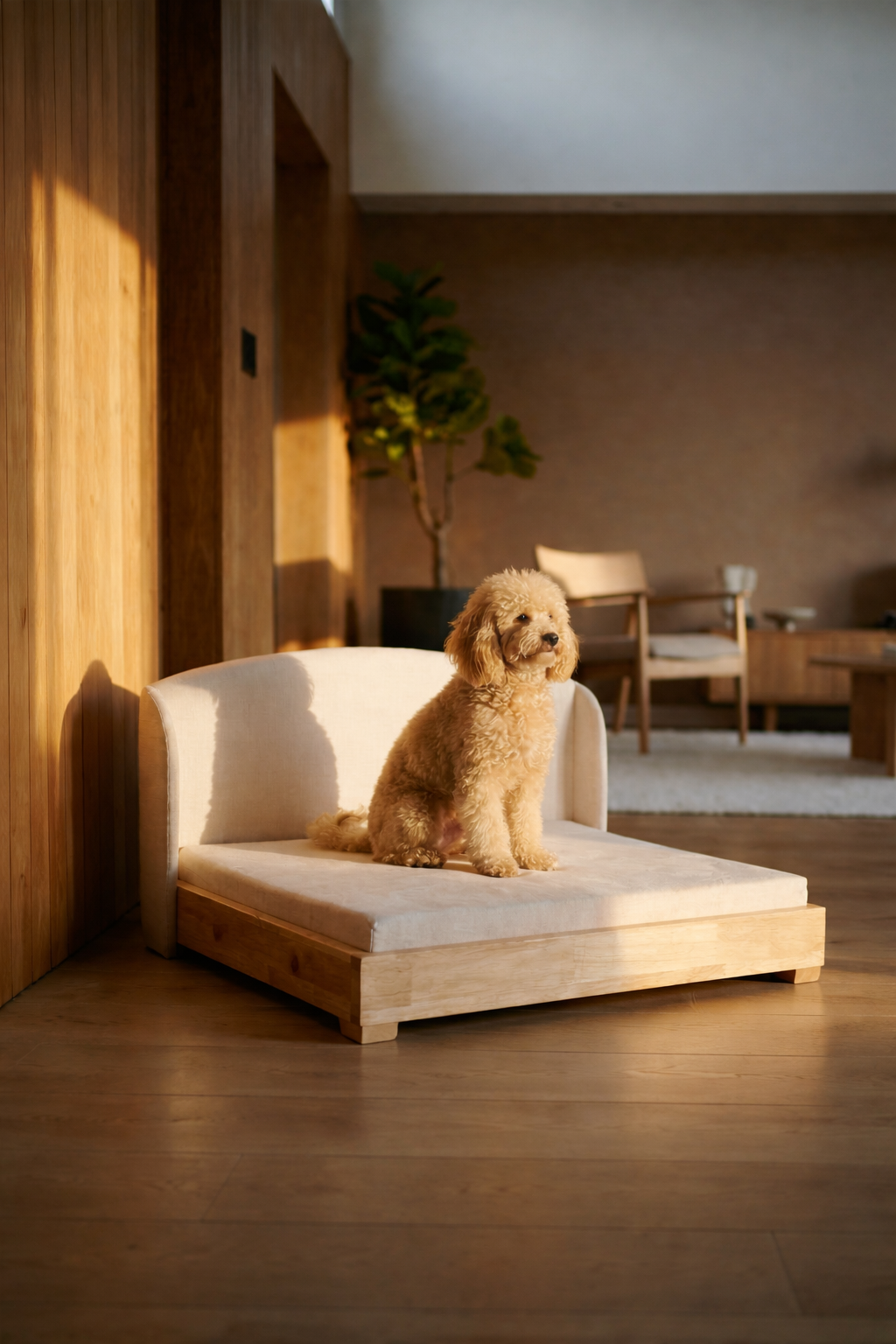The Haven | Solid Hardwood Orthopedic Dog Bed
