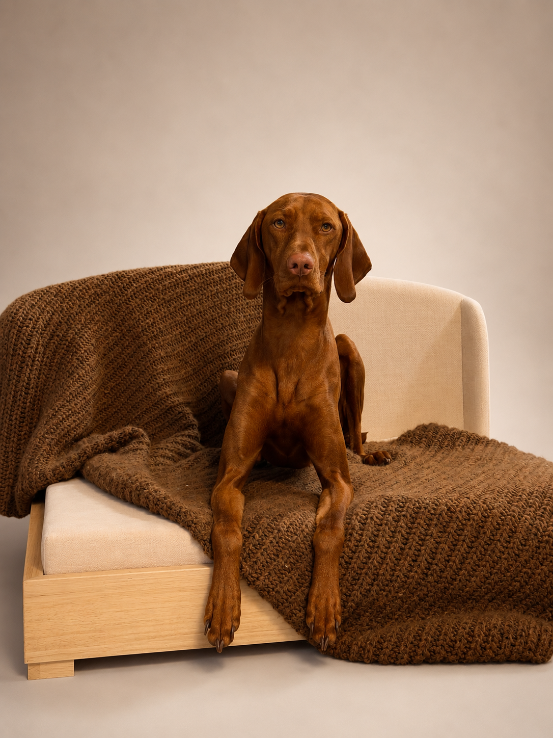 The Haven | Solid Hardwood Orthopedic Dog Bed