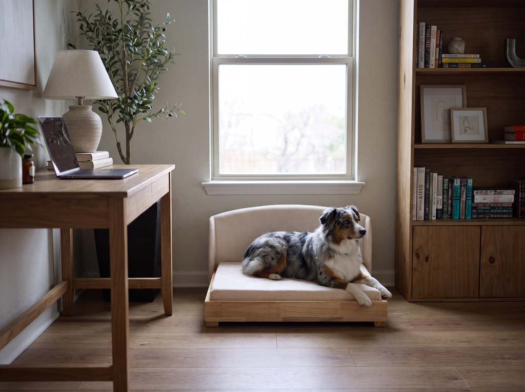 The Haven | Solid Hardwood Orthopedic Dog Bed